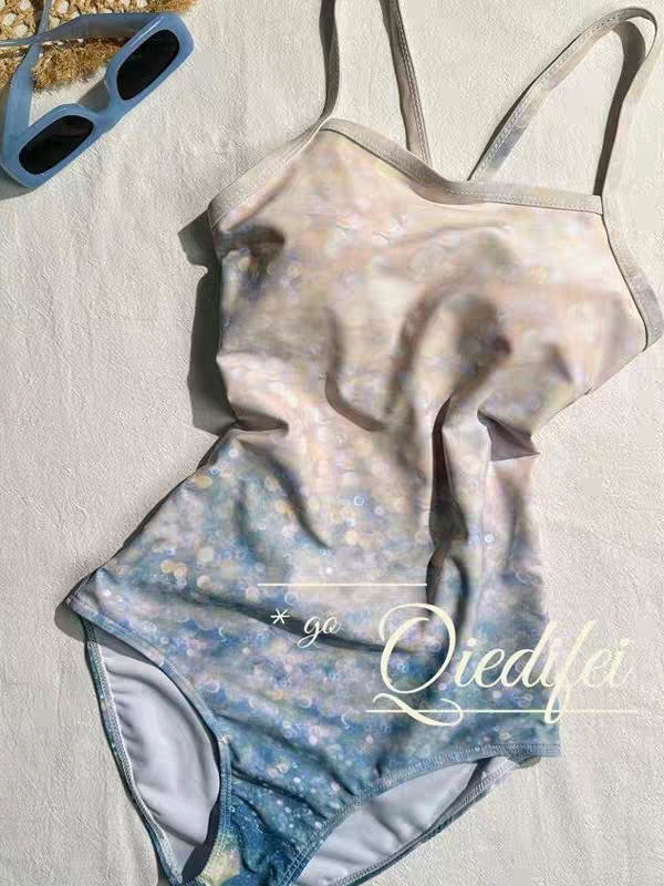 Ocean Glow Pastel One-Piece Swimsuit