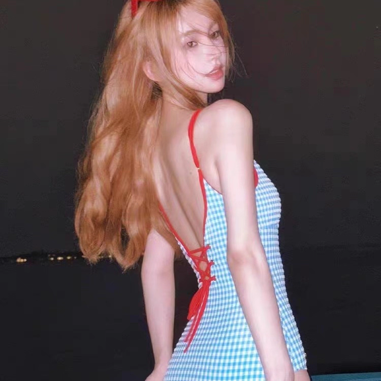 Cherry Picnic Two-Piece Swimsuit with Red Skirt